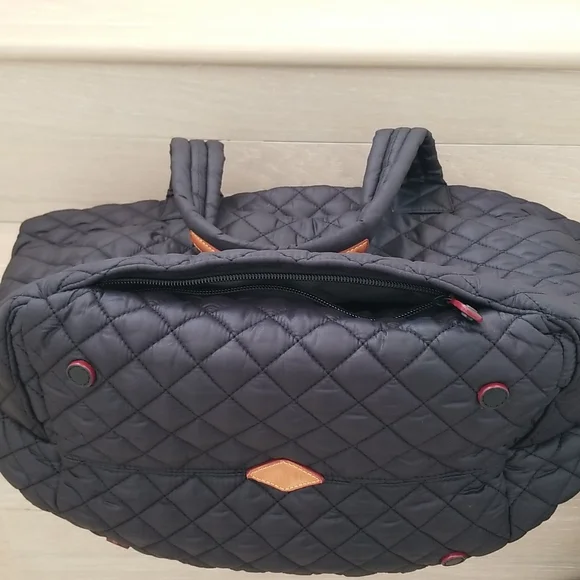 MZ Wallace Black Large Metro Tote Deluxe - with Luggage Opening - Picture 14 of 15